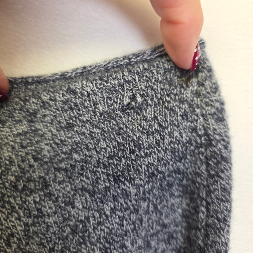 Apt 9 Womens Cardigan Womens L Gray Open‎ Cashmere Marled Knit Layering Elevated - Picture 10 of 13